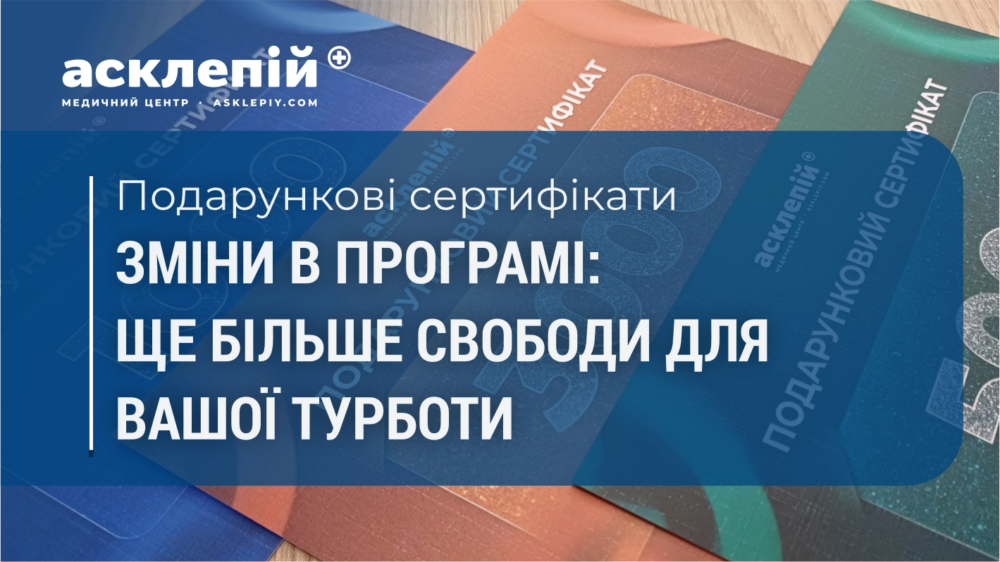 Зміни у використанні подарункових сертифікатів