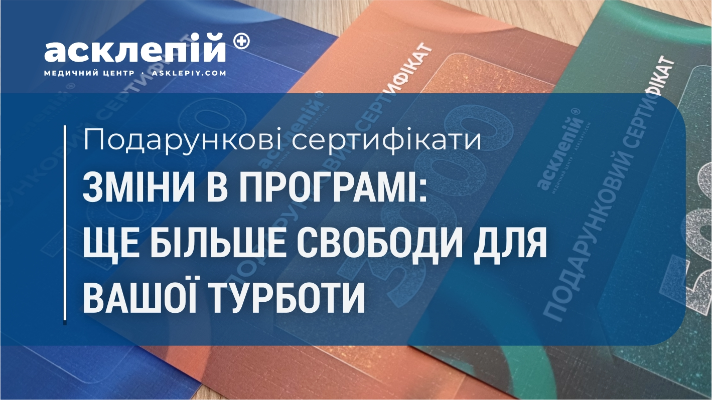 Зміни у використанні подарункових сертифікатів
